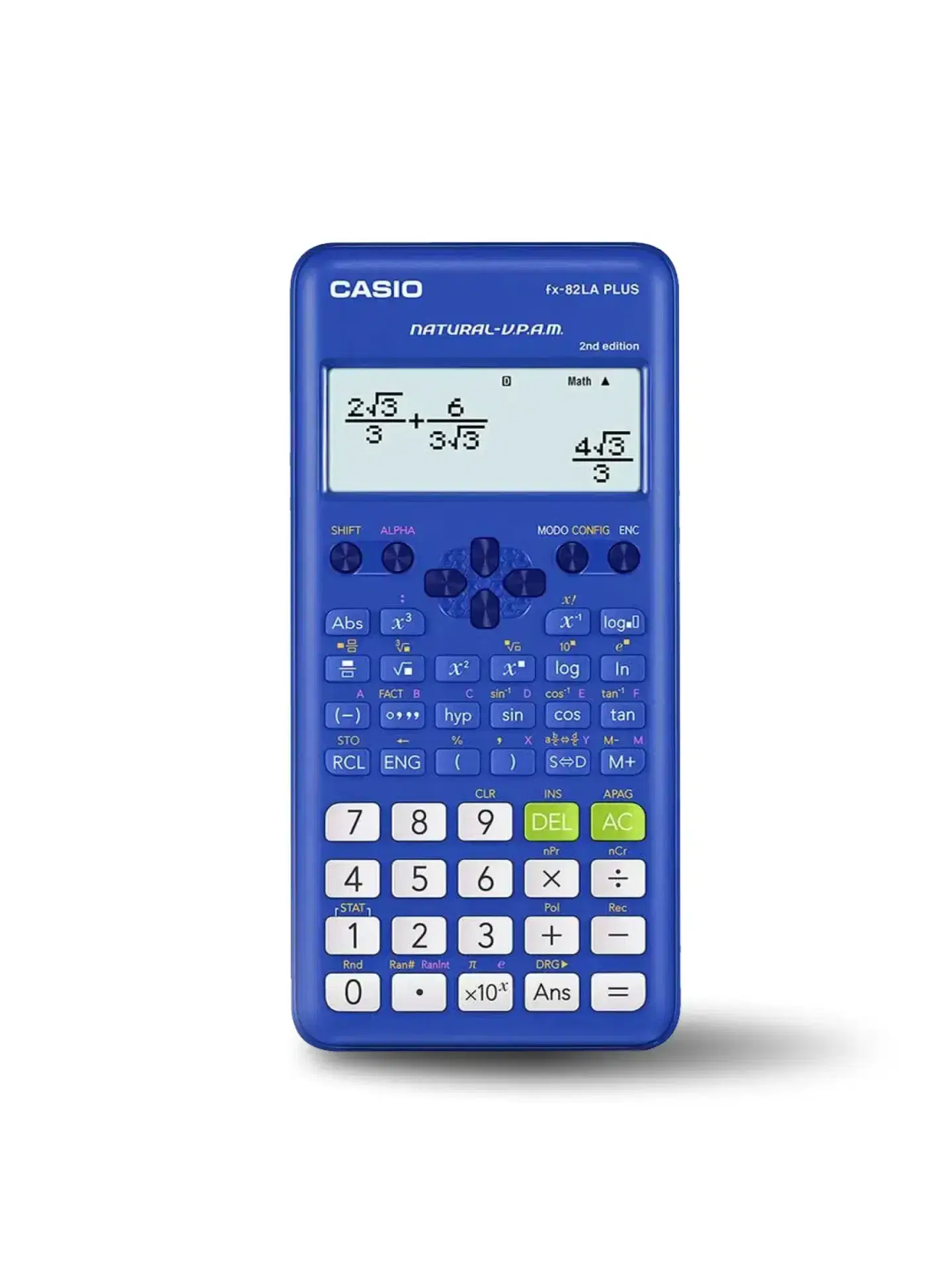 Calculadoras.cl – Calculadora Científica casio fx 82 la plus azul versión II_23